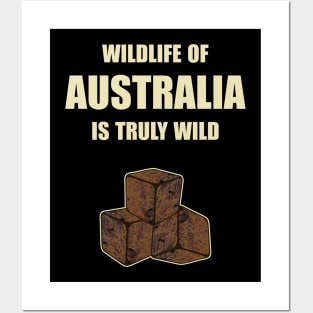 Wildlife of Australia is truly wild - cubic Wombat poop Posters and Art